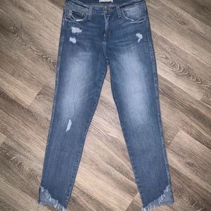 COPY - Flying monkey frayed bottom jeans